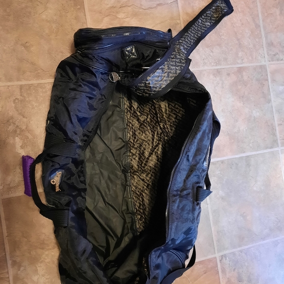 Vintage Spalding Duffel Bag Neon Retro - Picture 3 of 4